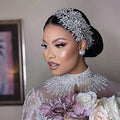 Silver Rhinestone Bridal Headband - Wedding Hair Accessory for Women & Girls
