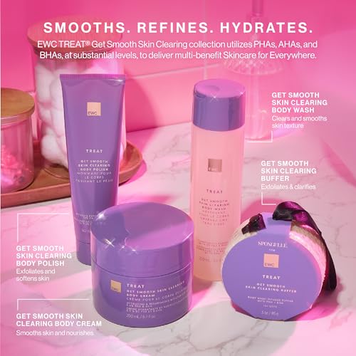 Exfoliating Body Scrub for Ingrown Hairs & Bumps - PHA, Glycolic & Lactic Acid