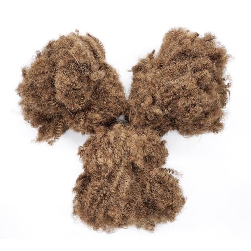 Afro Kinky Human Hair Bulk for Dreadlocks Extensions & Repair - 12 Inch 100g