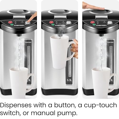Chefman 3.8 Quart Electric Hot Water Pot Urn with Auto & Manual Dispense