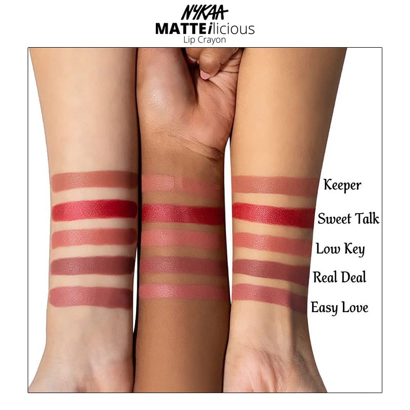 Matte Lip Crayon - High-Pigment Nourishing Lipstick with Long-Lasting Matte Finish - Jade Rose, 0.09 oz