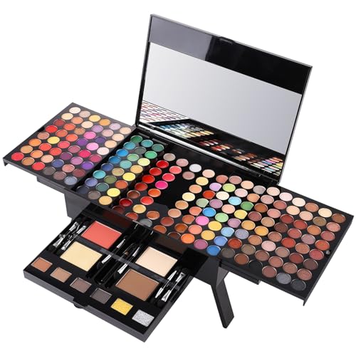All in One Makeup Kit - 144 Eyeshadow, Lip Gloss, Concealer, Eyeliner & Brushes - Variation 05