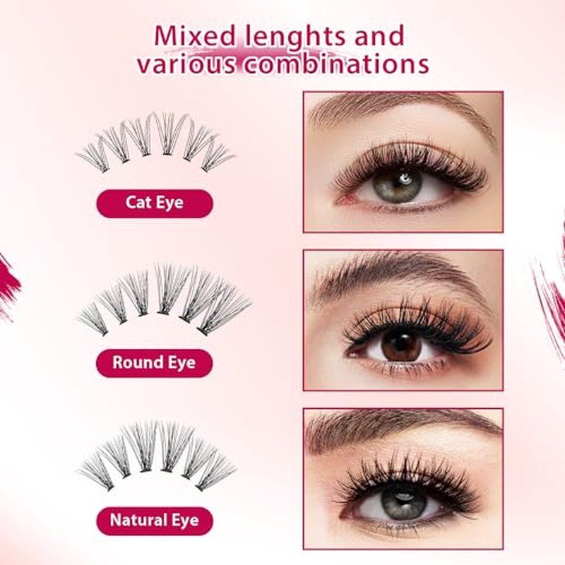 10D /20D Mixed, 0.07mm /0.10 mm Mixed, 8-12mm,10-14mm,12-16mm,14-18mm,16-20mm and Under Eyelashes Mixed C Curl Natural False Eyelash Extension Soft Lashes Individual Eyelashes (8-12mm Mixed)