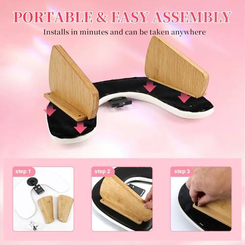 White Arm Rest for Nails Tech U-Shaped Hand & Manicure Support - Ergonomic & Non-Slip