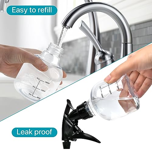 8oz Refillable Spray Bottles with Adjustable Nozzle - Pack of 24