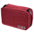 PATIKIL Travel Toiletry Bag, Portable Makeup Organizer Waterproof Toiletry Bag with Hanging Hook for Men and Women, Wine Red