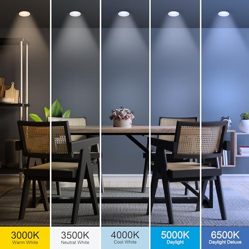 7.5 Inch Flush Mount Ceiling Light for 6 Inch Recessed Housings - 4 Pack
