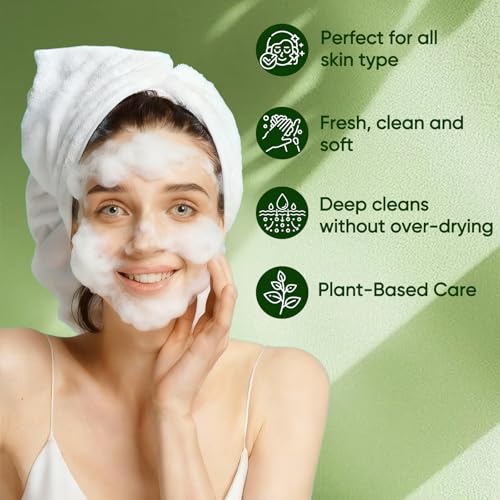 Tea Tree Soap, 3PCS Tea Tree Oil Relief Soap Bar - with Tea Tree Oil & Coconut Oil & Witch Hazel, Deep Pore Cleansing, Natural Handmade Foot & Body Soaps for Men & Women (3)