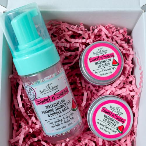 Mini Spa Gift Set for Women and Teen Girls - Watermelon Scent, Travel Size, Vegan & Cruelty-Free