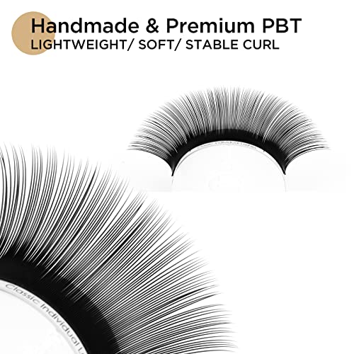 LASHVIEW Eyelash Extensions, Classic Eyelash Extension, Premium Single &Classic Lashes,0.15 Thickness C&D Curl 8-15mm Mixed Tray,Natural Semi Permanent Eyelashes,Soft Application-Friendly