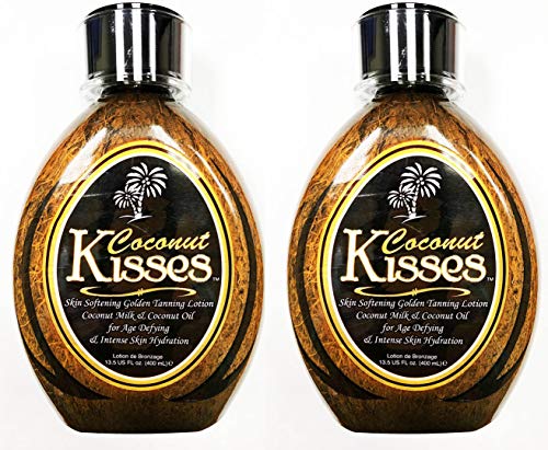 Ed Hardy Coconut Kisses Tanning Lotion Set - Dark Golden Hydrating Oil & Fade Protect