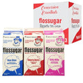 Cotton Candy Floss Sugar Set - Blue Raspberry, Pink Vanilla & Cherry, 9.75 lbs for Carnival & Home Use