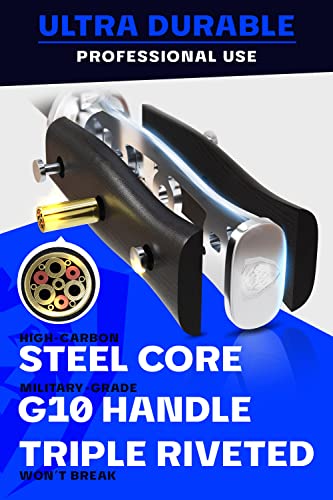 10-Inch Ceramic Honing Steel for Knife Sharpening - Stainless Steel Core