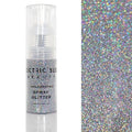 Electric Bliss Beauty Holographic Silver Glitter Spray - Shiny Body Glitter Spray, Hair Glitter Spray for Hair & Body Face Glitter, Eye Glitter, Rave Glitter Festival Accessories