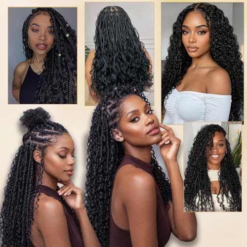 12 Inch Deep Wave Feather Crochet Hair 100 Strands - Black Women Synthetic Bundle