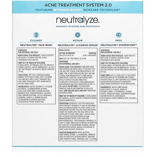 Maximum Strength Acne Treatment Kit with Salicylic & Mandelic Acid – 3-Step Clear Skin System