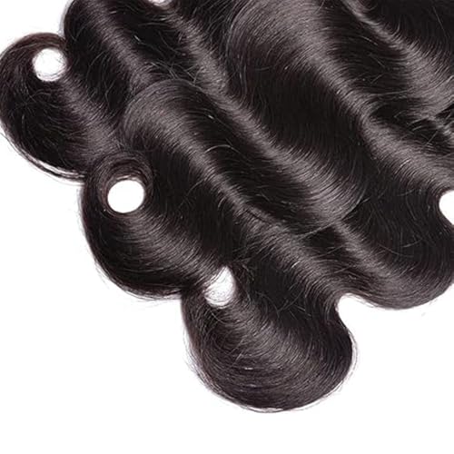 Brazilian Virgin Body Wave Human Hair Extensions 12 Inch 1 Bundle Natural Black