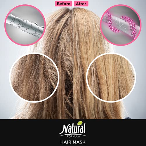 Natural Formula Intense Hair Mask with Nourishing Oils - Restores & Strengthens, Paraben & SLS Free, 11.8 Fl Oz