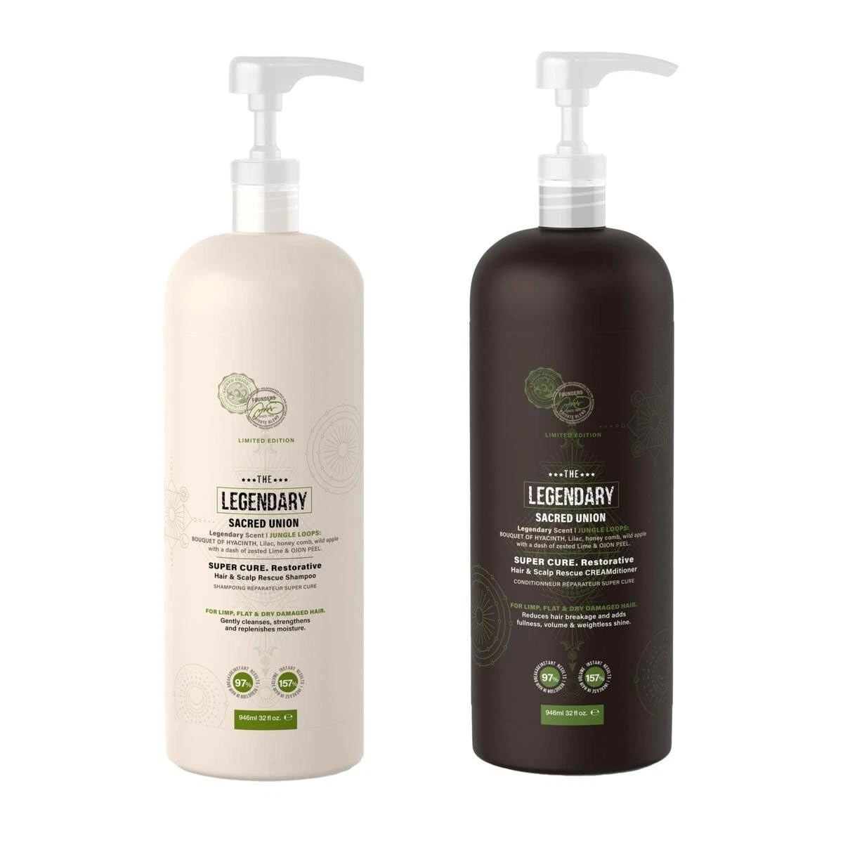 Tweak'd by Nature Jungle Loops Shampoo & Conditioner Set, 32 fl. oz. Each, Professional Hair Care