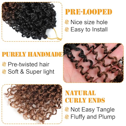 18 Inch Crochet Hair Pack of 8 Micro Yanky Twist Bohemian Style - OT30