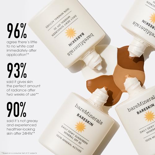bareMinerals BareSkin Daily Dewy Mineral Sunscreen SPF 30 - Sheer Untinted 1 oz