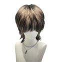 Black Blonde Ombre Wolf Cut Mullet Wig for Men & Women - Short Layered Heat-Resistant Synthetic Wig (Variation: Black Blonde Ombre+Short)