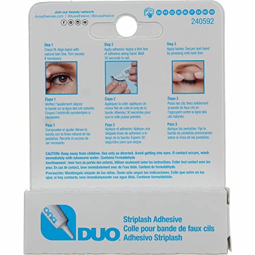 Duo Eyelash Adhesive Clear White 0.25oz 6 Pack – Waterproof Strip Lash Glue