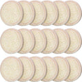 18 Packs Exfoliating Loofah Sponge Pads Mini Facial Body Bath Shower Loofah Sponge Pad Natural Exfoliating Scrubber Brush for Women Men