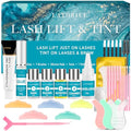 LASH Lift Kit for Beginners - 5-in-1 Eyelash Perm & Brow Lamination Set with Keratin - Home Salon & DIY Beauty