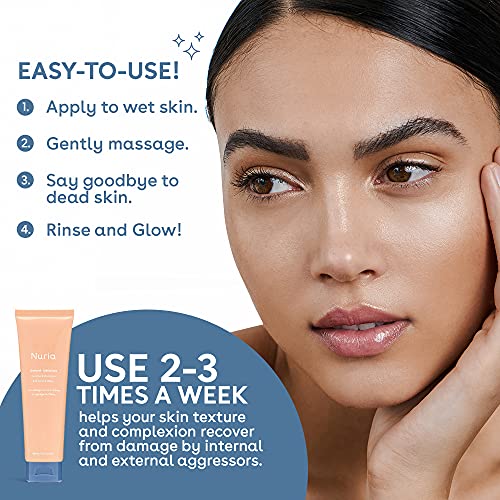Nuria - Defend Face Exfoliator, Face Exfoliating Scrub Without Microbeads, Skin Care Essential for Women and Men, 120 mL/4.1 fl oz