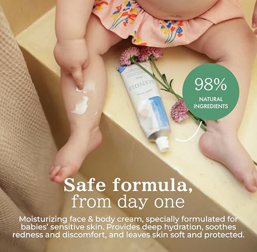 Gentle Organic Baby Lotion for Sensitive Skin - Made in France with Shea & Almond Oil, 3.38 fl oz
