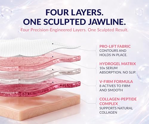 Stylia V Line Lifting Collagen Mask 7 Pack - Double Chin & Jawline Contour