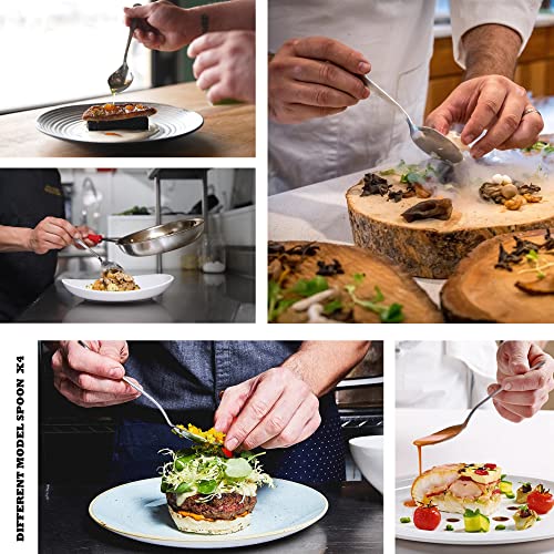 Black Culinary Plating Kit - 10-Piece Stainless Steel Chef Tools Set