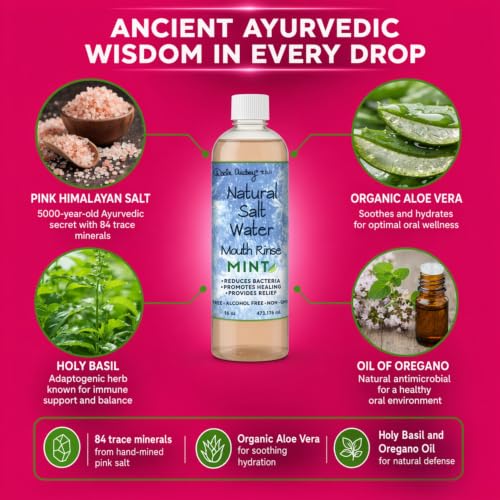 Dale Audrey Mint Himalayan Salt Water Rinse 16 oz Pack of 3 - Natural Oral Care