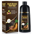 YOURTONE Dark Brown Hair Dye Shampoo 3-in-1 for Gray Coverage & Shine