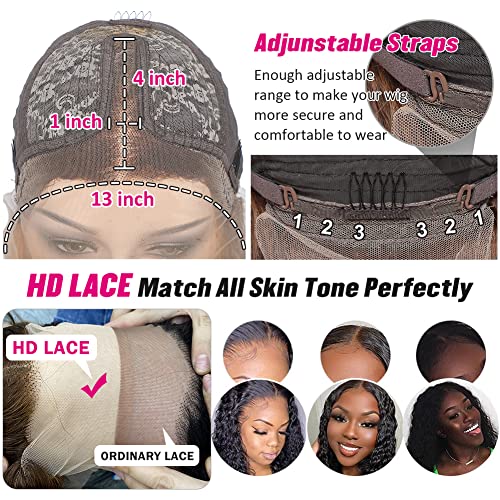 18 Inch Blonde Ombre Lace Front Human Hair Wig - Pre Plucked & Glueless