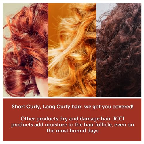 RICI 16oz Curly Hair Shampoo with Hydrating Formula - 32 Fl Oz Pack, Made in USA