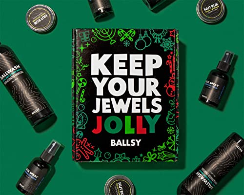 Ballsy Men's Fresh Body Wash & Cologne Pack - Ocean & Air Scent, Gift Ready