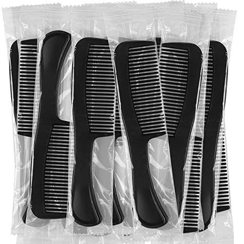 5.9 Inch Bulk Hair Combs Pack of 200 - Individually Wrapped for Women & Kids