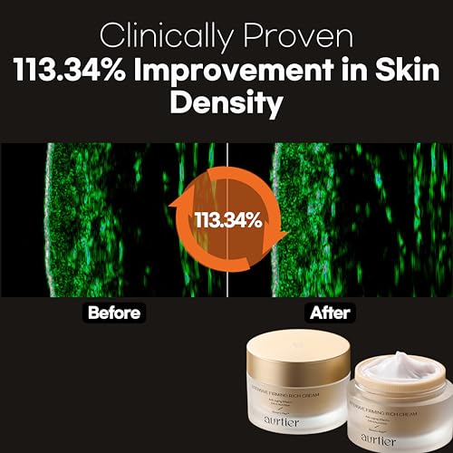Intensive Firming Rich Cream, Anti-Aging Moisturizer with Collagen Peptides EGF Hyaluronic Acid for Wrinkle Smooths, Firming, Lifting & Deep Hydration 1.69 Oz