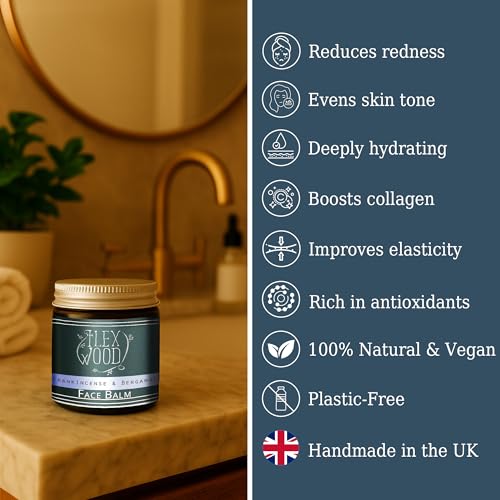 Frankincense and Bergamot Gift Set for both Men and Women - Face Cream and Serum - handcrafted, 100% Natural, Vegan, Moisturising, Anti Ageing, Cruelty Free, Palm Oil Free, Plastic Free