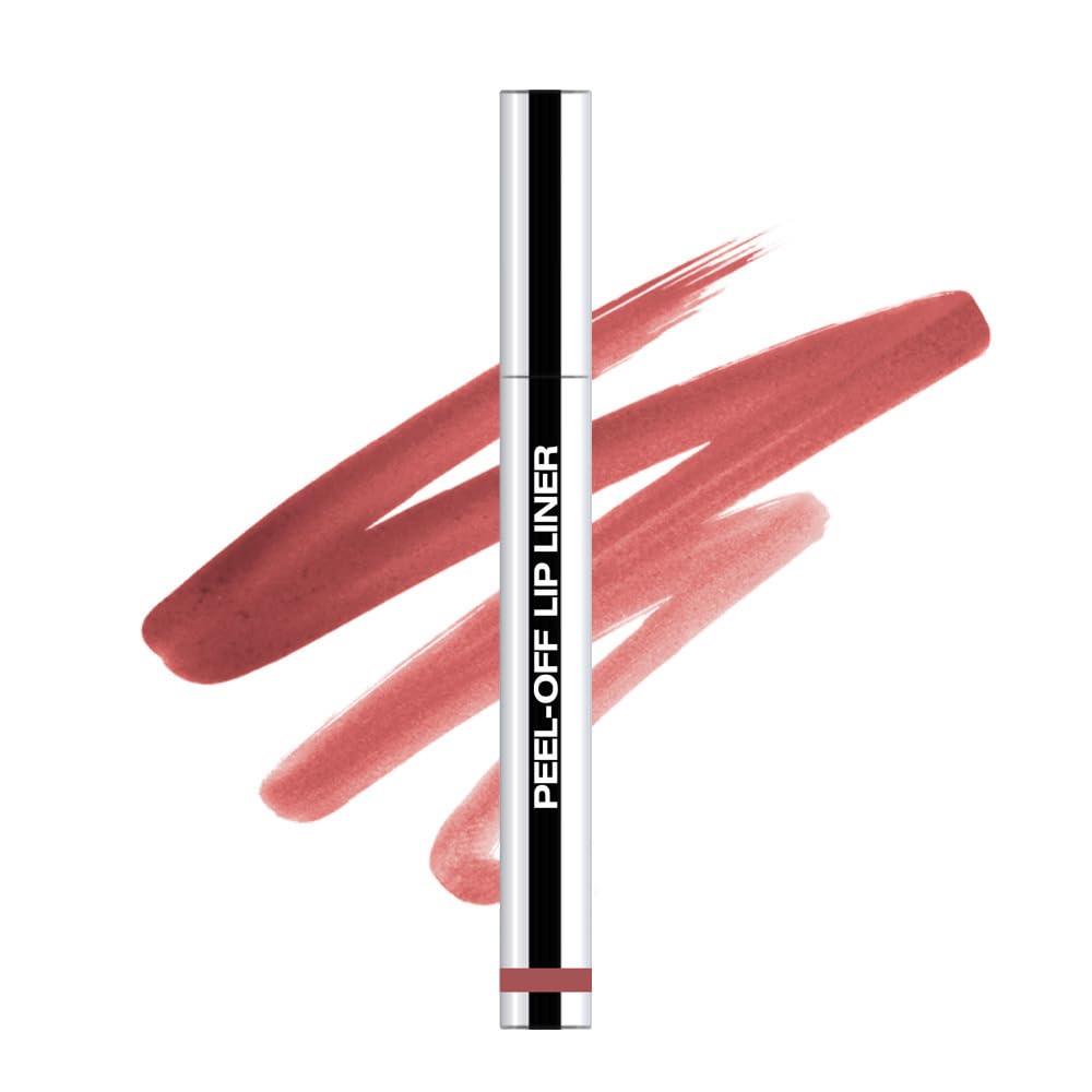 Lip Stain - Peel Off Lip Stain, Lip liner Stain Long Lasting Waterproof with Tweezer, Natural Lip stain Peel Off, Easy to Use, Transfer-proof, Smudge-proof, Stay All Day, Mauve