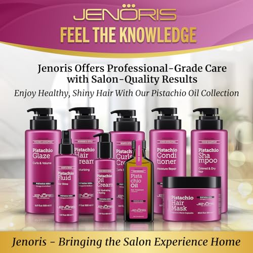 Jenoris 1oz Curl Styling Cream with Pistachio Oil for Frizz-Free Natural Hair