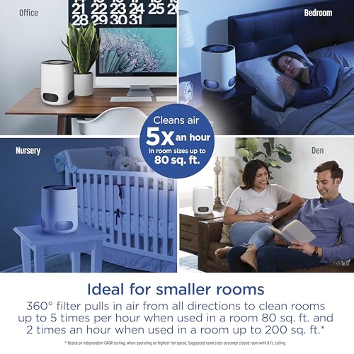 Clorox True HEPA Small Room Air Purifier White Up to 200 Sq Ft