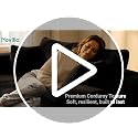 Novilla Modular Cloud Sectional Sofa with SmartS Coil Support - Brown Ottoman - No Assembly