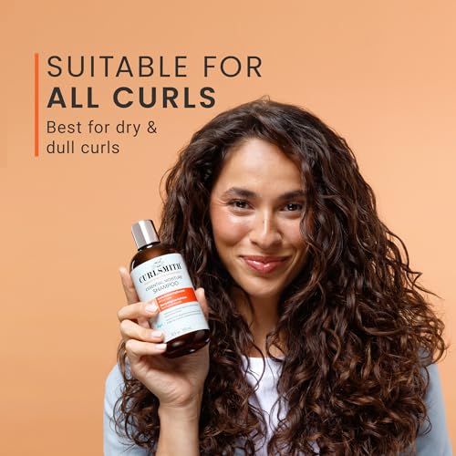 Moisturizing Curly Hair Shampoo - 12 Fl Oz, Vegan, Gentle Nourishing Cleanser for Wavy & Coily Hair