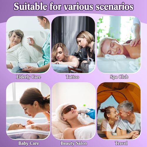 Purple Disposable Fitted Massage Table Sheets 39 x 87 Inches - Set of 30 - Mixweer