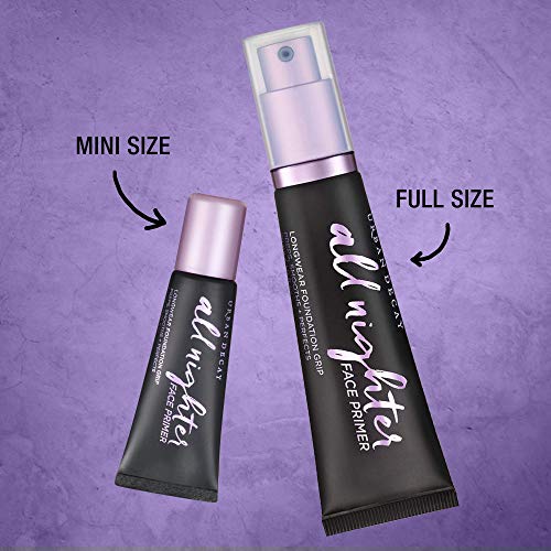 Urban Decay All Nighter Longwear Face Primer - Smoothing & Hydrating Base for Foundation Face Makeup, Sheer & Lightweight, Helps Smooth & Even Skin, For All Skin Types, Paraben-free, Vegan