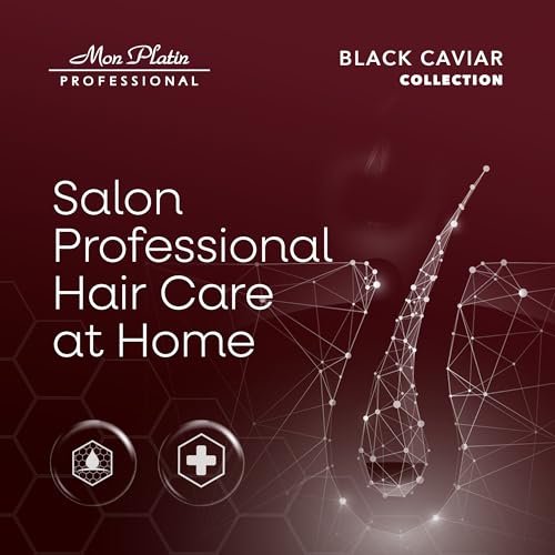 Black Caviar Mon Platin Salt-Free Shampoo for Straightened Hair - Keratin & Brazilian Treatment Protect, Sulphate-Free, 400ml