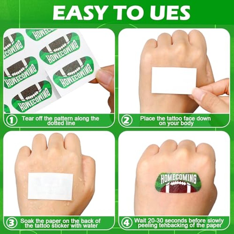 100PCS Cute Temporary Tattoos - Christmas Bless Saying, Inspired Holiday Letter Greeting Stickers for Adults & Kids